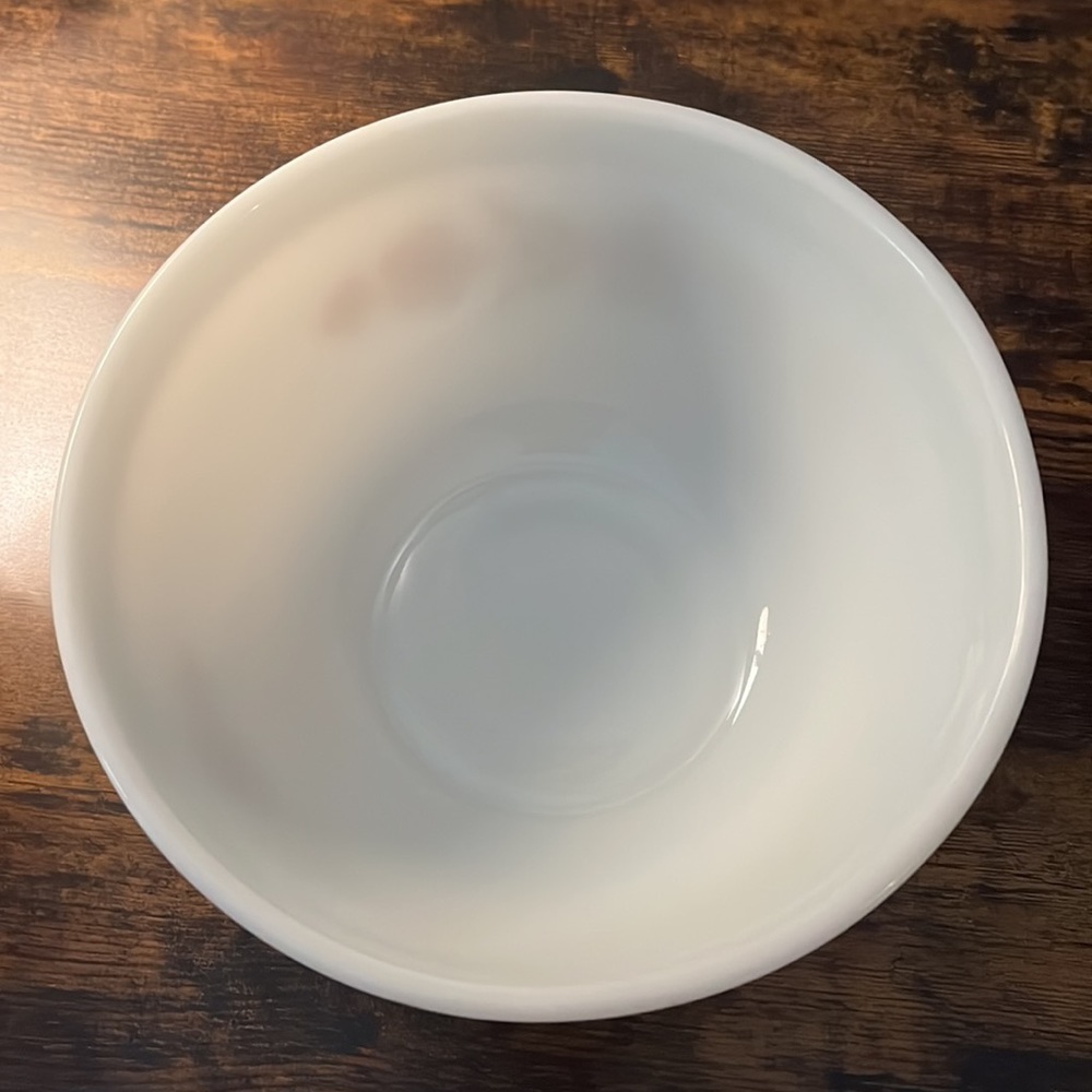 VINTAGE Pyrex 402 Butterfly Gold WHITE 1.5 quart mixing serving bowl USA CORNING - Picture 5 of 9